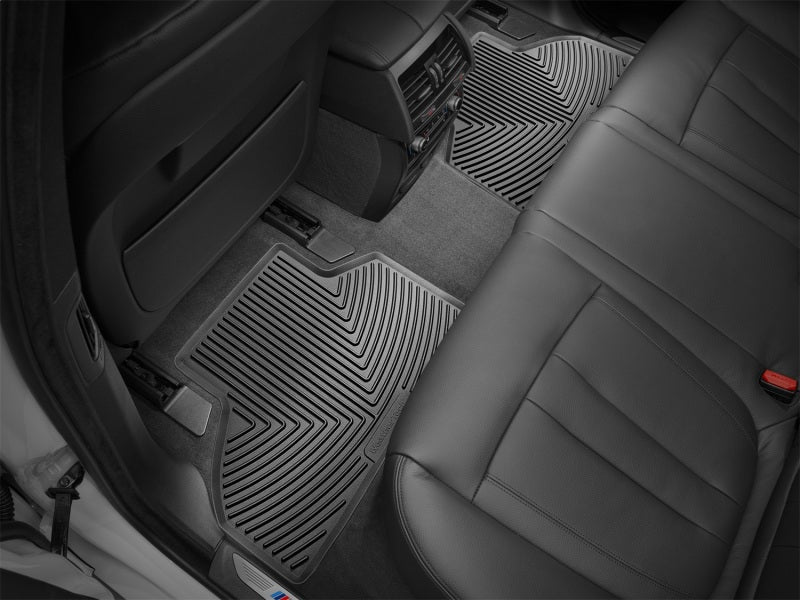 WeatherTech All-Weather Rear Rubber Floor Mats for 2014-2015 BMW X5 and X6 * Black