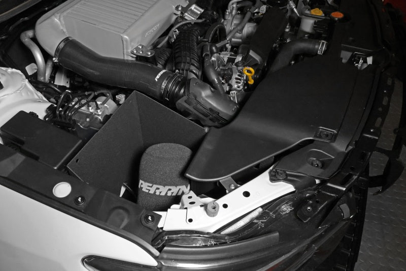 Perrin Performance Neon Yellow Cold Air Intake with Heatshield for 2022-2025 Subaru WRX