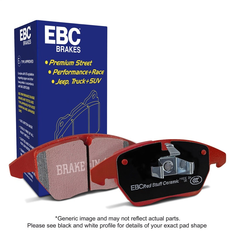 EBC Redstuff Ceramic Low Dust Rear Brake Pads for 2019-2022 Mazda 3 - Part Number EBCDP32413C