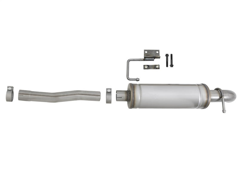 aFe Rock Basher 3-Inch 409 Stainless Steel Cat-Back Turn-Down Exhaust System for Jeep Wrangler (JK) 2007-2018