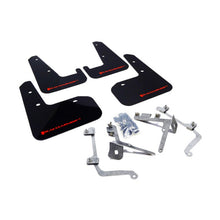 Load image into Gallery viewer, Rally Armor UR Series Mud Flaps for Subaru Impreza 2011-2014 with Red Logo in Black (Part Number: ralMF19-UR-BLK/RD)