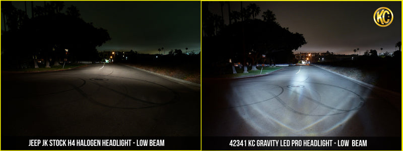 KC HiLiTES 07-18 Jeep JK Gravity LED Pro 7-Inch Headlight Pair