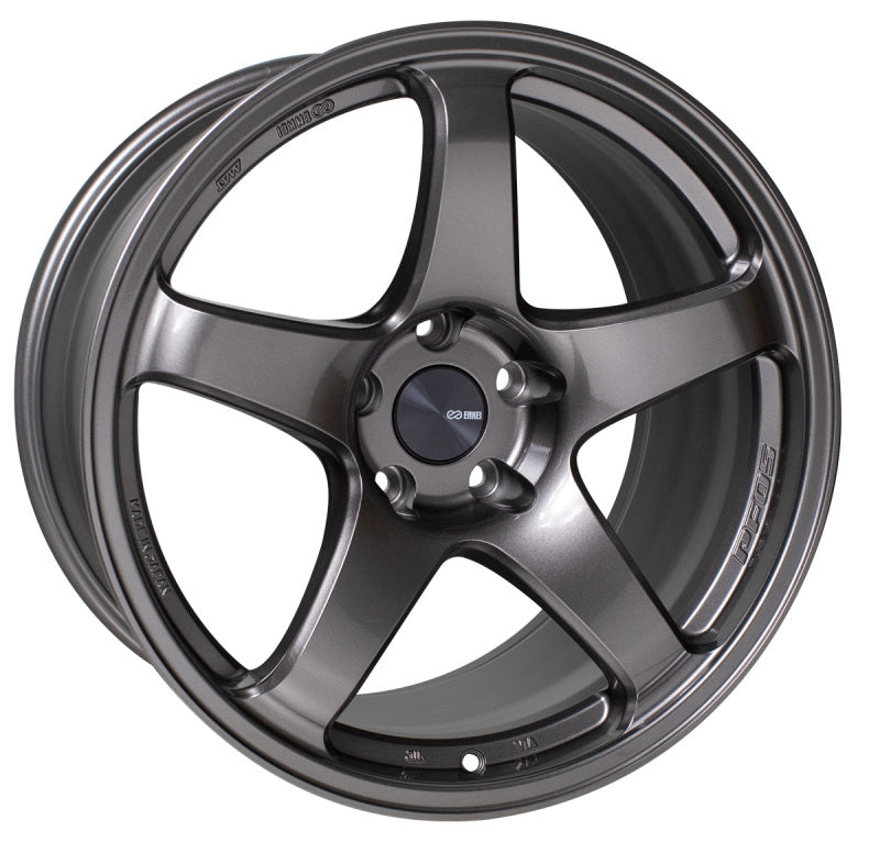Enkei PF05 17x8 Wheel with 5x114.3 Bolt Pattern and Dark Silver Finish - Part Number enk527-780-6535DS