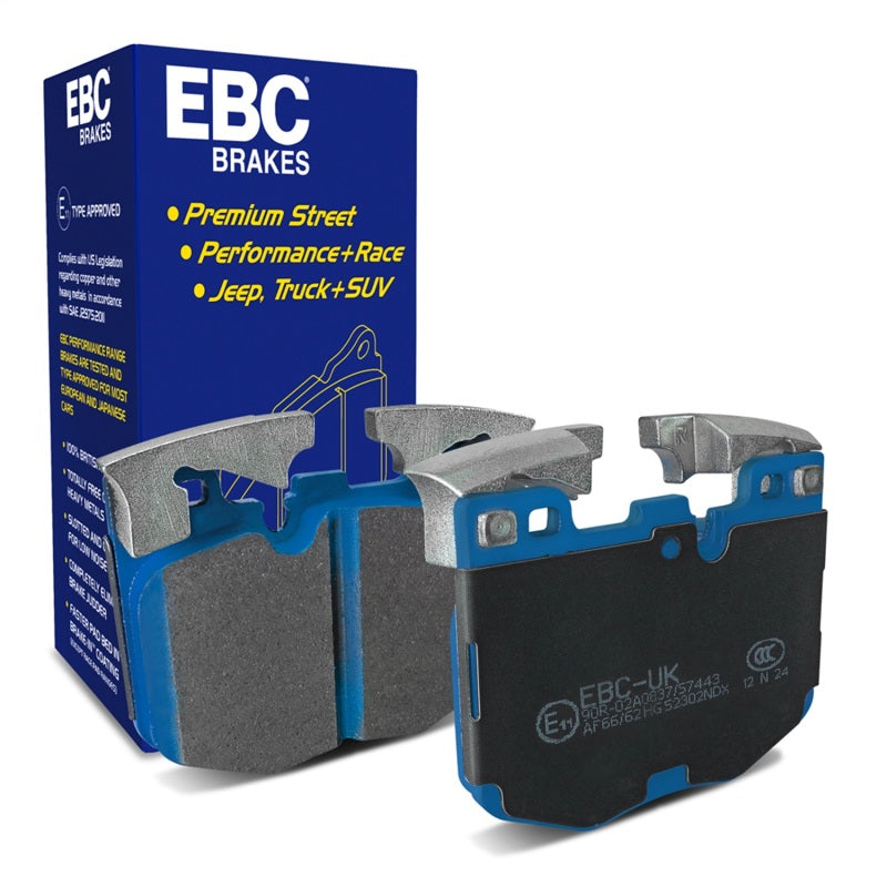 EBC Bluestuff NDX Full Race Brake Pads for BMW G20 3-Series and Toyota GR Supra