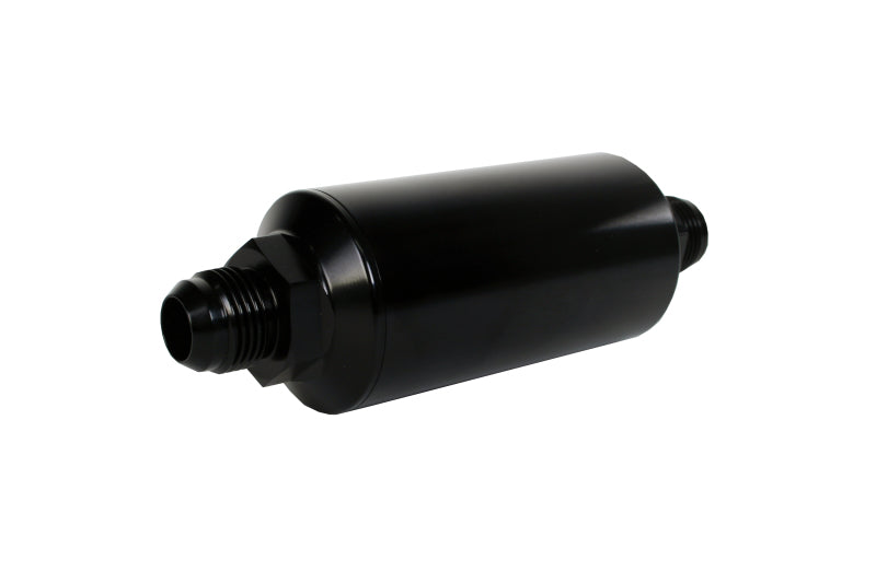 Aeromotive In-Line Filter AN-10 Male with 10-Micron Microglass Element - Bright-Dip Black Finish