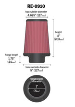 Load image into Gallery viewer, K&amp;N Engineering Universal Rubber Air Filter 3 Inch Flanged for Automotive and Equipment Use