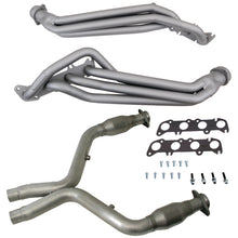 Load image into Gallery viewer, BBK Performance 11-14 Ford Mustang GT 1-3/4 Long Tube Headers with High Flow Catted X-Pipe (Titanium Ceramic Coating)
