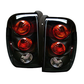 Spyder Euro Style Tail Lights for Chevrolet Trailblazer 2004-2009 with Black Finish and Stock Bulb Compatibility