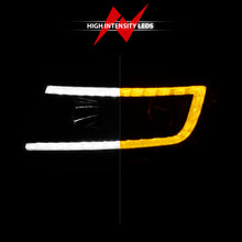 Load image into Gallery viewer, ANZO 11-13 Jeep Grand Cherokee Projector Headlights with Light Bar Switchback, Black Housing