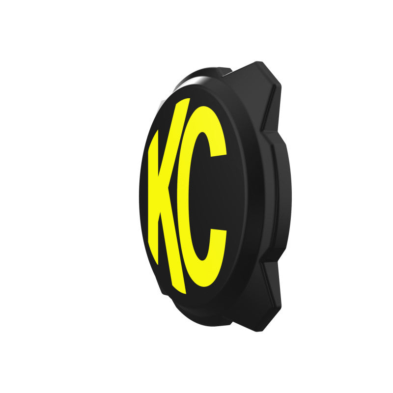 KC HiLiTES 6-inch Black Plastic Light Cover with Yellow Logo for Gravity Pro6 LED Lights