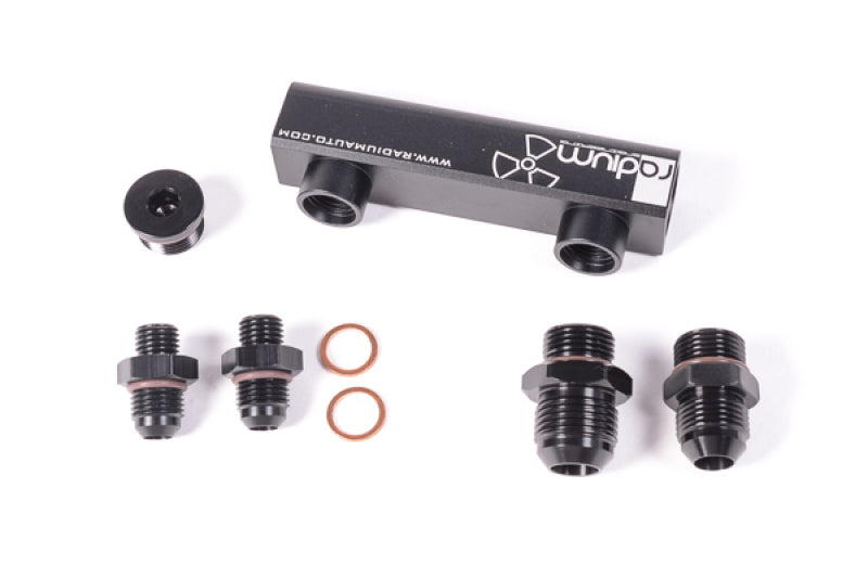 Radium Engineering Bosch Pumps 4 Port Manifold - High-Performance Automotive Fuel System Component