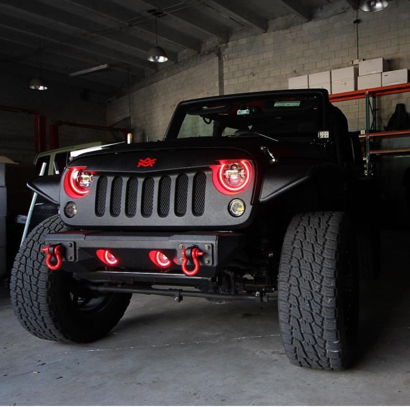 Oracle Lighting 7-inch High Powered LED Headlights with ColorSHIFT for Jeep Wrangler