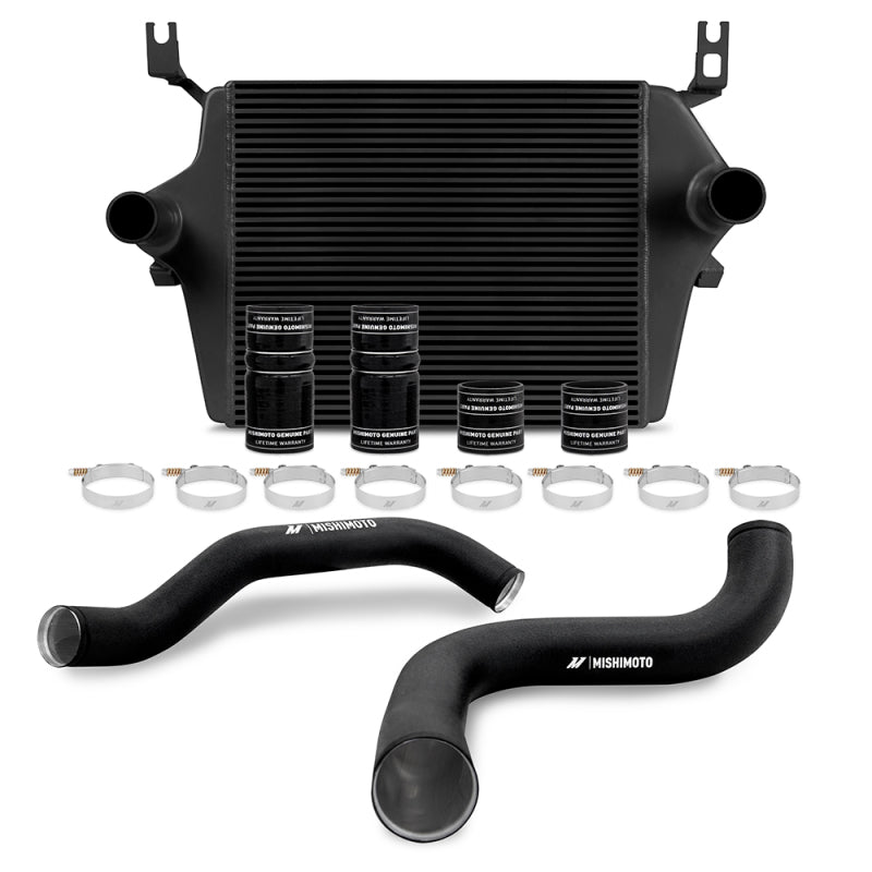 Mishimoto 99-03 Ford 7.3L Powerstroke Intercooler Kit with Black Pipes