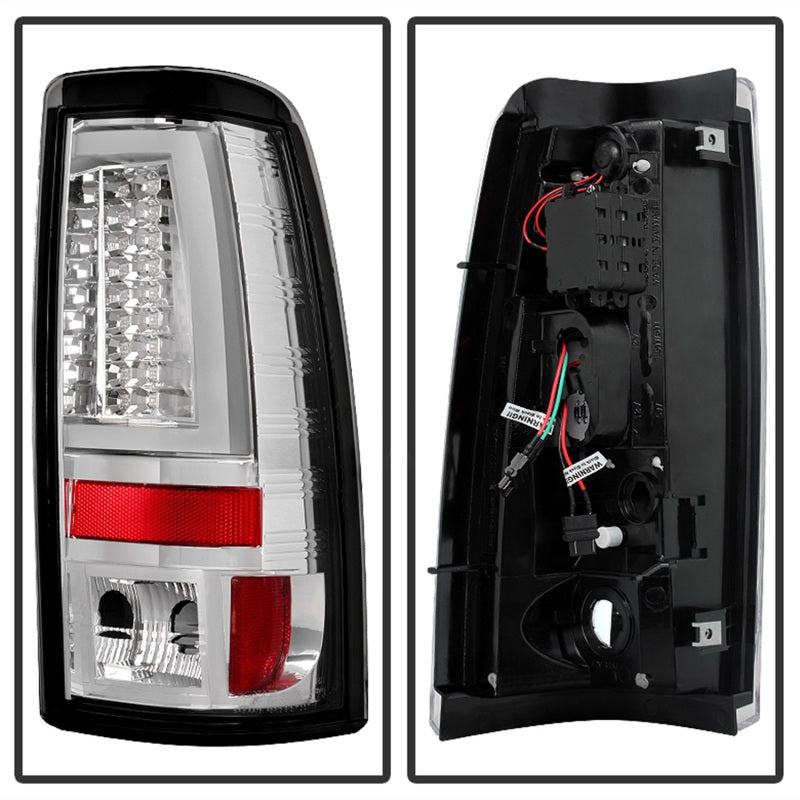 Spyder Chevy Silverado 1500/2500 2003-2006 Version 2 LED Tail Lights in Chrome