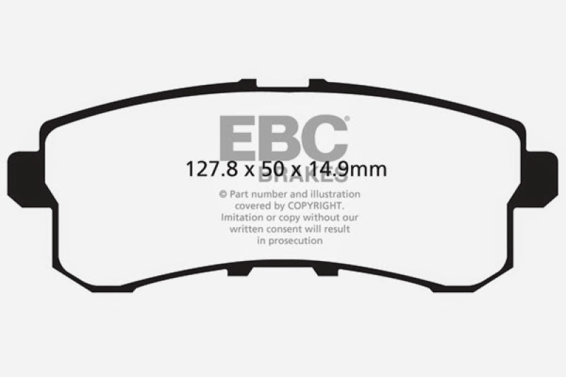 EBC Yellowstuff Rear Brake Pads for Infiniti QX80 and QX56 * High-Performance Street and Track Use