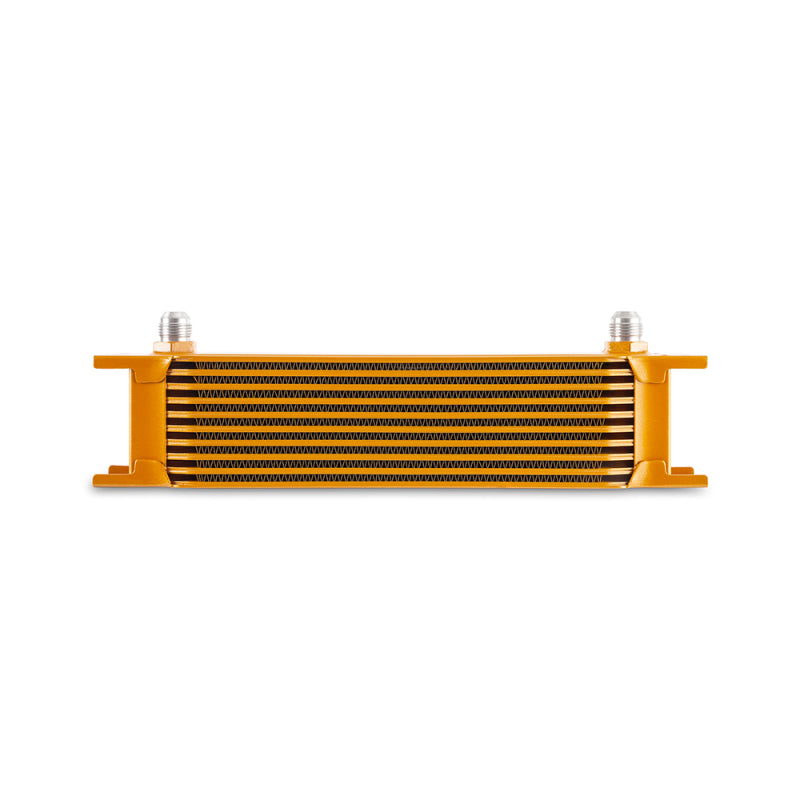 Mishimoto Universal -8AN 10-Row Oil Cooler - Gold