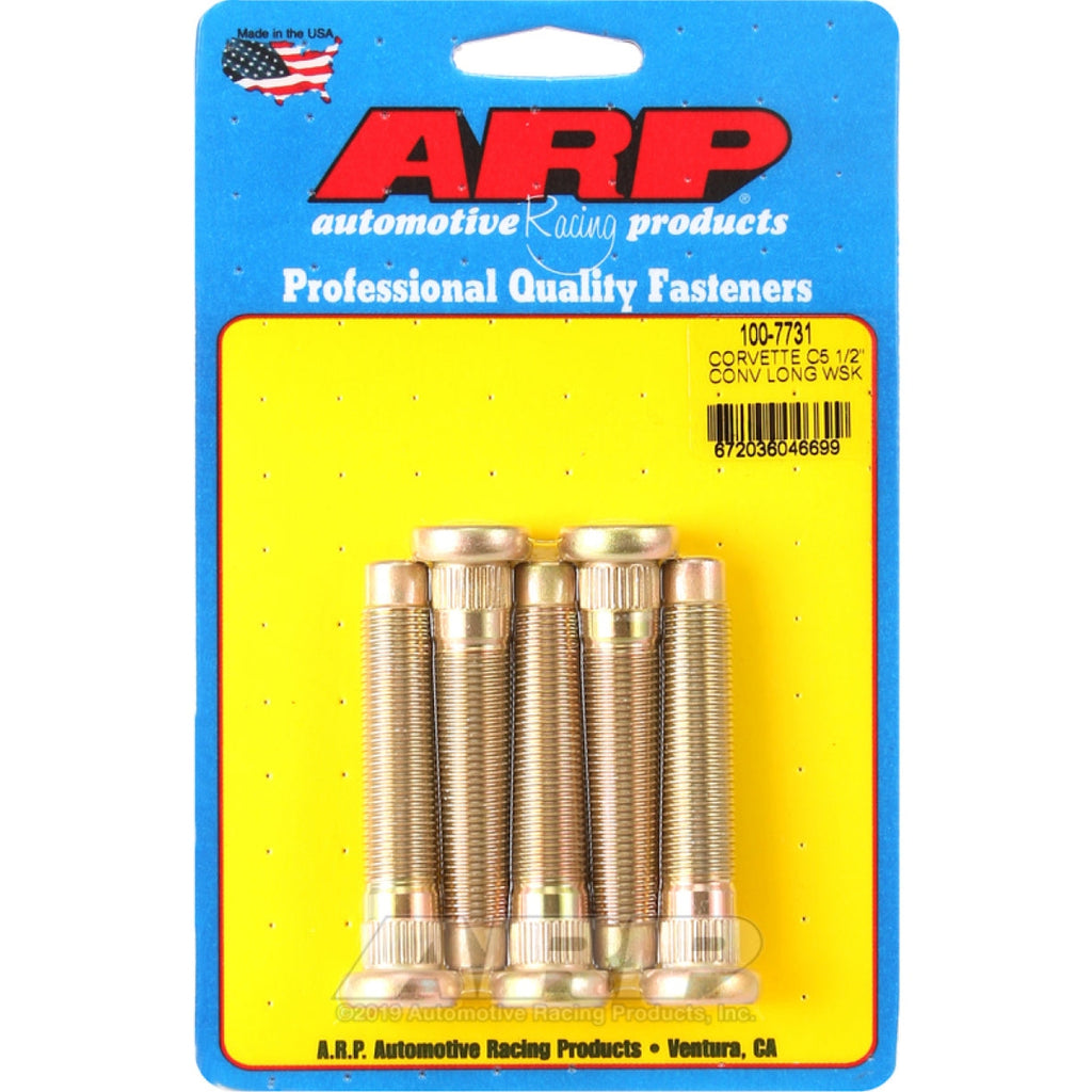 ARP Chevrolet Corvette C5 Long 1/2 Inch Wheel Stud Kit - Part Number ARP100-7731