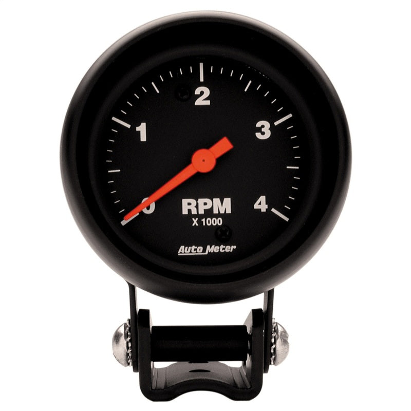 AutoMeter Z-Series 2-5/8 Inch 4,000 RPM Pedestal Tachometer Gauge - High-Performance Electric RPM Monitoring
