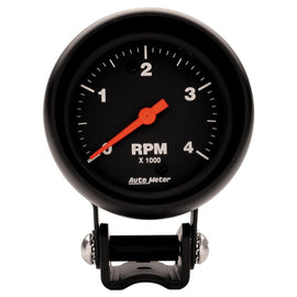 AutoMeter Z-Series 2-5/8 Inch 4,000 RPM Pedestal Tachometer Gauge - High-Performance Electric RPM Monitoring