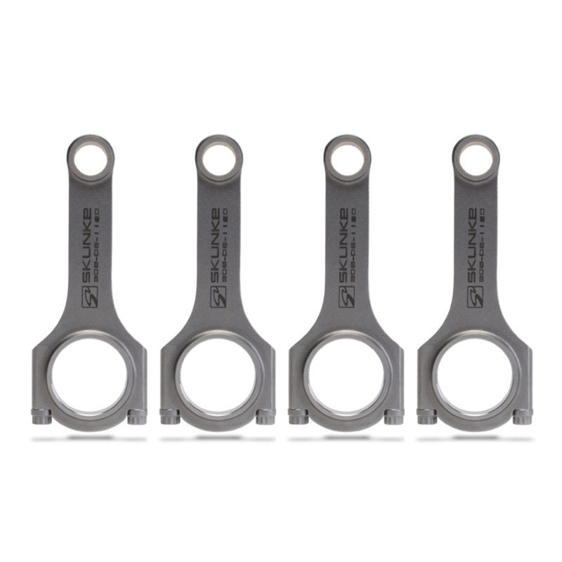 Skunk2 Alpha Series Honda D16/Z6 Connecting Rods – Long H-Beam Design, Forged 4340 Chromoly Steel, Rated for 900+ HP