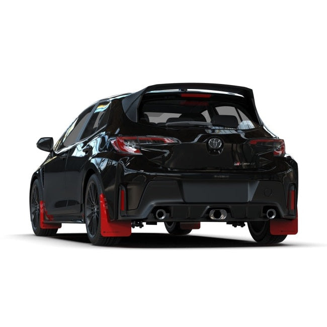 Rally Armor 23-25 Toyota GR Corolla Red UR Mud Flap with Black Logo