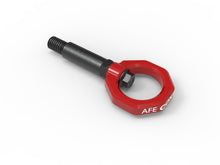 Load image into Gallery viewer, aFe Control Front Tow Hook for BMW F-Chassis * Red CNC Machined Steel with Corrosion-Resistant Coating