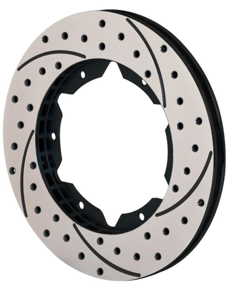 Wilwood SRP Drilled Performance Rotor Part Number WIL160-7100-BK * 11-inch Diameter, Black Finish, 6-Lug Pattern