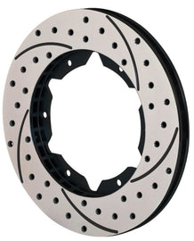 Wilwood SRP Drilled Performance Rotor Part Number WIL160-7100-BK * 11-inch Diameter, Black Finish, 6-Lug Pattern