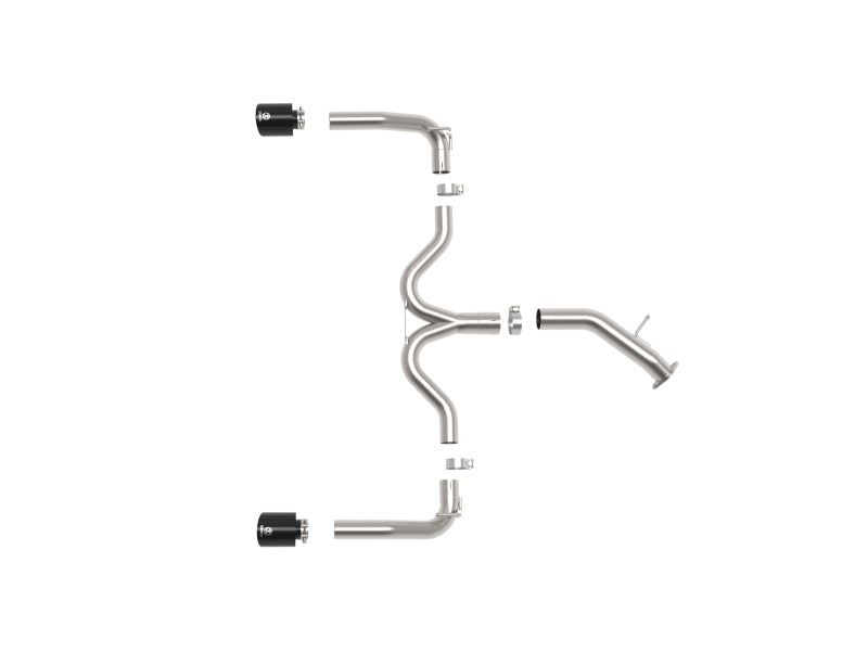 aFe 20-21 Kia Forte GT 1.6L Stainless Steel Axle-Back Exhaust System with Black Tips
