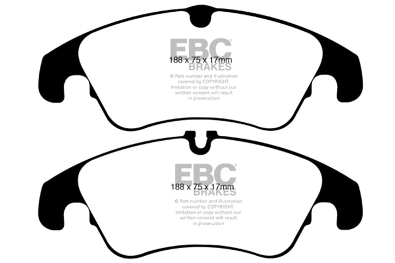 EBC DP31986C Redstuff Ceramic Front Brake Pads for Select Audi A4, A5, and S5 Models