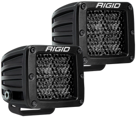 Rigid Industries D Series PRO Midnight Edition Spot LED Pair - Diffused Housing for Automotive Lighting