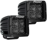 Rigid Industries D Series PRO Midnight Edition Spot LED Pair - Diffused Housing for Automotive Lighting