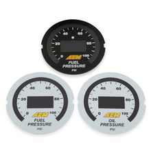 Load image into Gallery viewer, AEM 52mm Digital Oil and Fuel Pressure Gauge with 0-5V Analog Output – Part Number aem30-4401