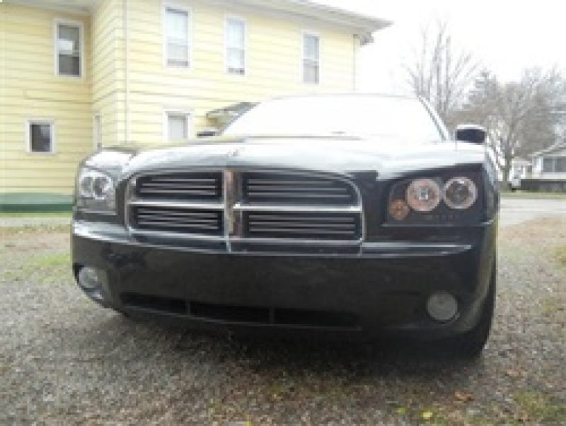 Spyder Dodge Charger 2006-2010 Projector Headlights with LED Halo - Black, Halogen Model