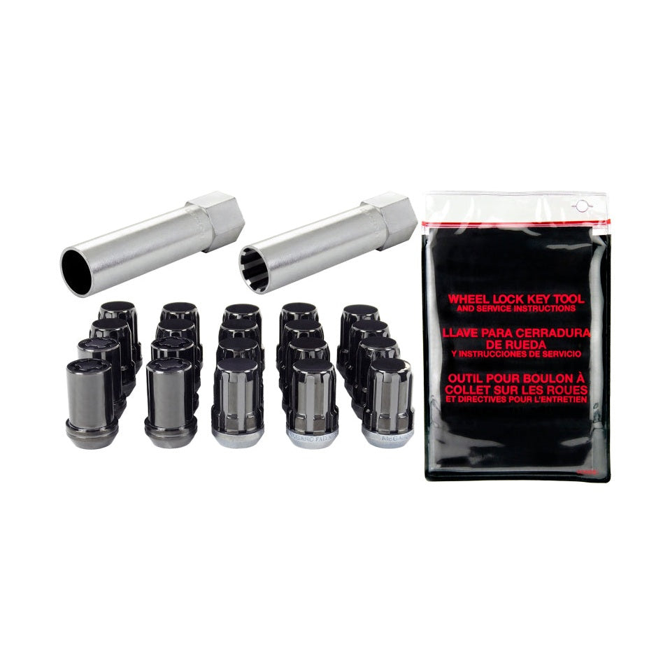 McGard SplineDrive Tuner 5 Lug Wheel Installation Kit with Locks and Tool for Volvo M12 x 1.5 – Black