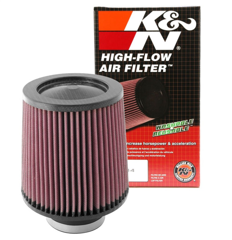 K&N RF-1047 Universal Air Filter with Carbon Fiber Top for Mitsubishi Lancer