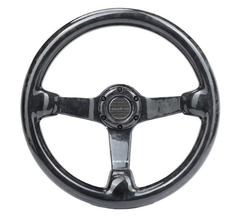 NRG Forged Carbon Fiber Steering Wheel (350mm / 3in. Deep) - Model nrgST-036FC