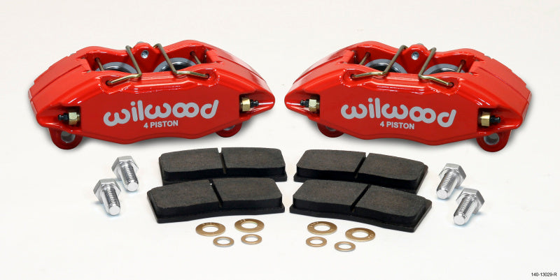 Wilwood DPHA Front Caliper & Pad Kit for Honda and Acura with 262mm OE Rotors * Red Finish