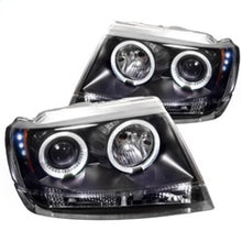 Load image into Gallery viewer, Spyder Jeep Grand Cherokee 99-04 LED Halo Projector Headlights - Black (Part #PRO-YD-JGC99-HL-BK)
