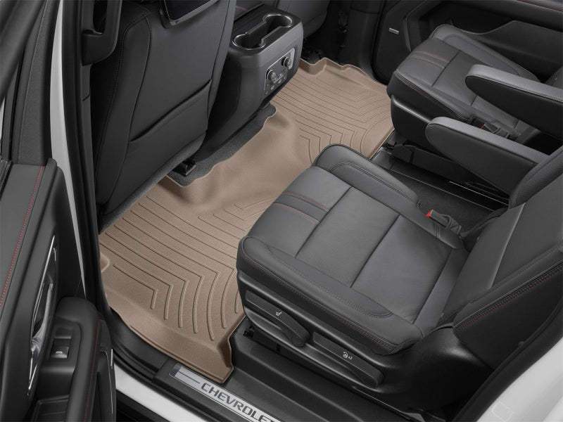 WeatherTech DigitalFit Rear FloorLiner for 2021 Chevrolet Tahoe and Suburban - Tan