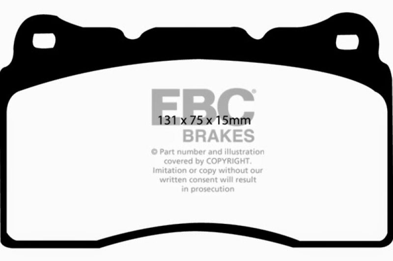 EBC Yellowstuff Brake Pads for Honda Civic Type-R FK8 * High-Performance Street and Track Use