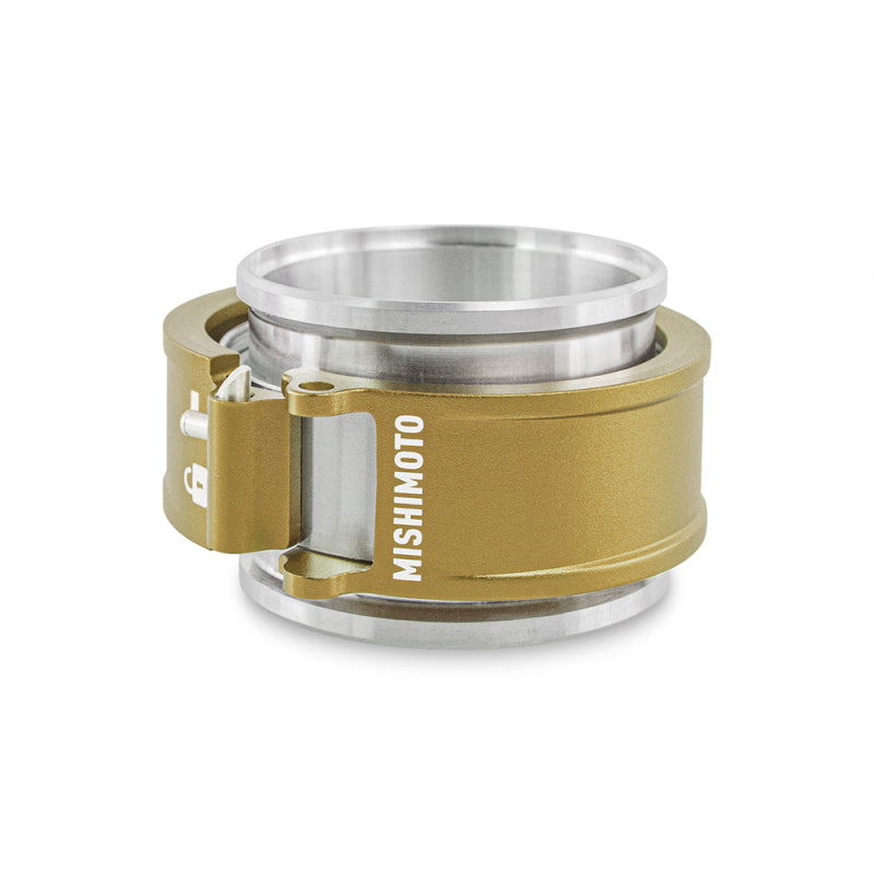 Mishimoto 2.5-inch Quick Release Clamp Assembly - Gold for Automotive Piping