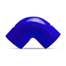 Load image into Gallery viewer, Mishimoto 4-inch Blue 90 Degree Silicone Coupler - High-Performance Engine Hose Adapter