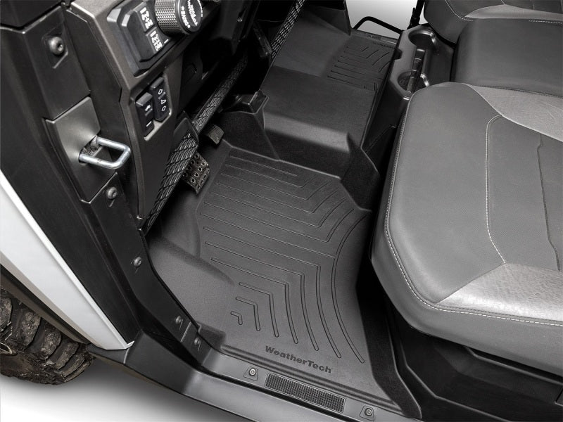 WeatherTech FloorLiner HP Front Floor Mat, Black, Over-the-Hump for 2024-2025 Polaris Ranger XD 1500, Part 4418631IM