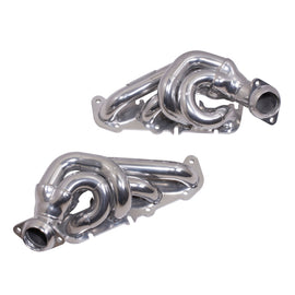 BBK Performance 11-14 Ford F-150 Coyote 5.0 Shorty Tuned Length Exhaust Headers - 1-3/4 inch Polished Silver Ceramic Coated