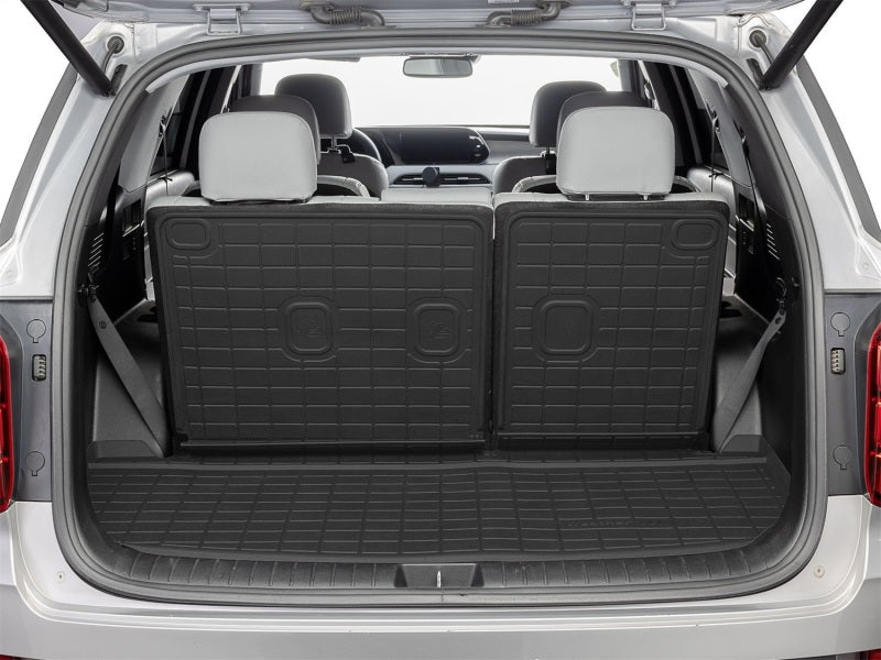 WeatherTech SeatBack Cargo Liner HP for 2020-2022 Hyundai Palisade, Behind 2nd Row, Black - Part 401730IM