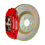 BREMBO - 12-16 FR-S Front GT Big Brake Kit with 4-Piston Cast Rotors and Red Slotted 2-Piece Rotor