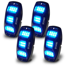 Load image into Gallery viewer, ORACLE Lighting RGB+W Underbody Wheel Well Rock Light Kit – 4 Pieces with Bluetooth &amp; Wireless Remote Control