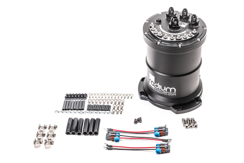 Radium Engineering Multi-Pump Fuel Surge Tank for Walbro F90000-Series Pumps