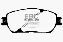 Load image into Gallery viewer, EBC Yellowstuff Front Brake Pads for Toyota Tacoma and Lexus ES300 - Part Number EBCDP41674R